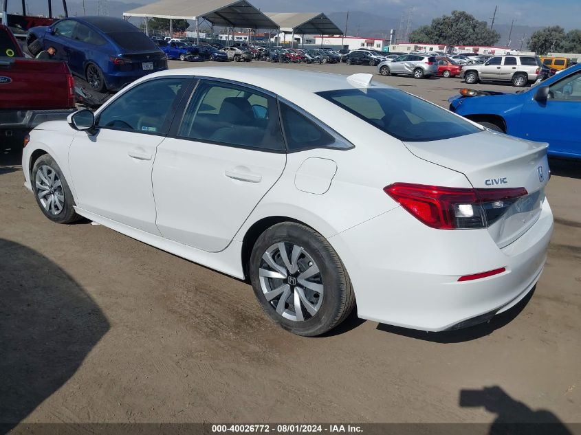 2023 Honda Civic Lx VIN: 2HGFE2F21PH562190 Lot: 40724723