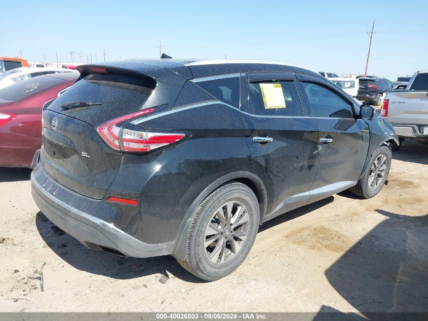 5N1AZ2MG6GN1184 2016 Nissan Murano S/Sl/Sv/Platinum