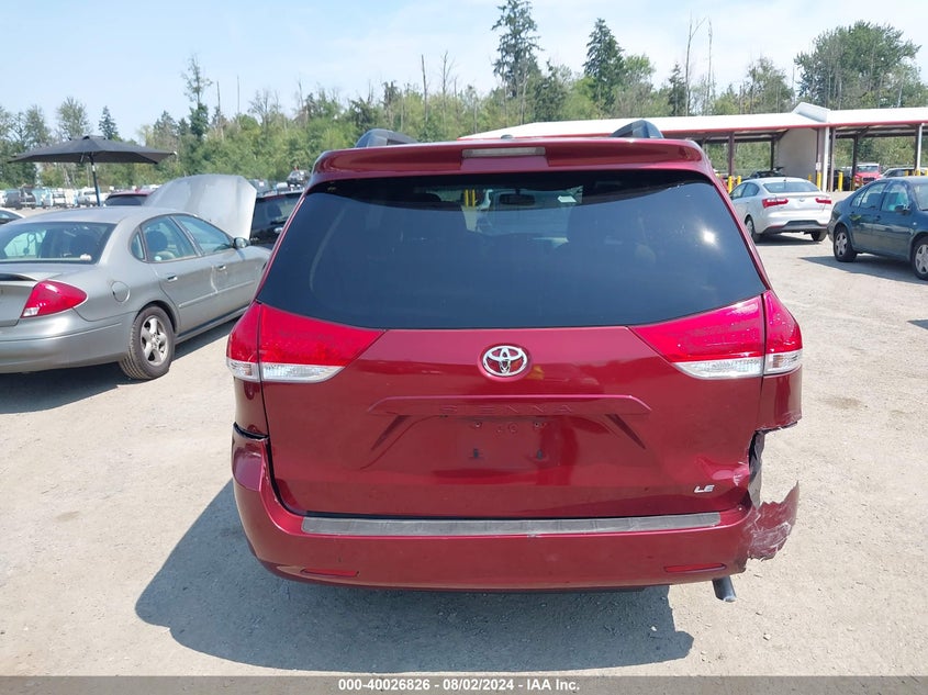 2014 Toyota Sienna Le V6 8 Passenger VIN: 5TDKK3DCXES447626 Lot: 40026826