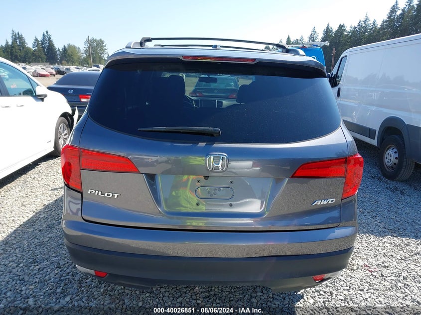 2016 HONDA PILOT EX-L - 5FNYF6H50GB089178
