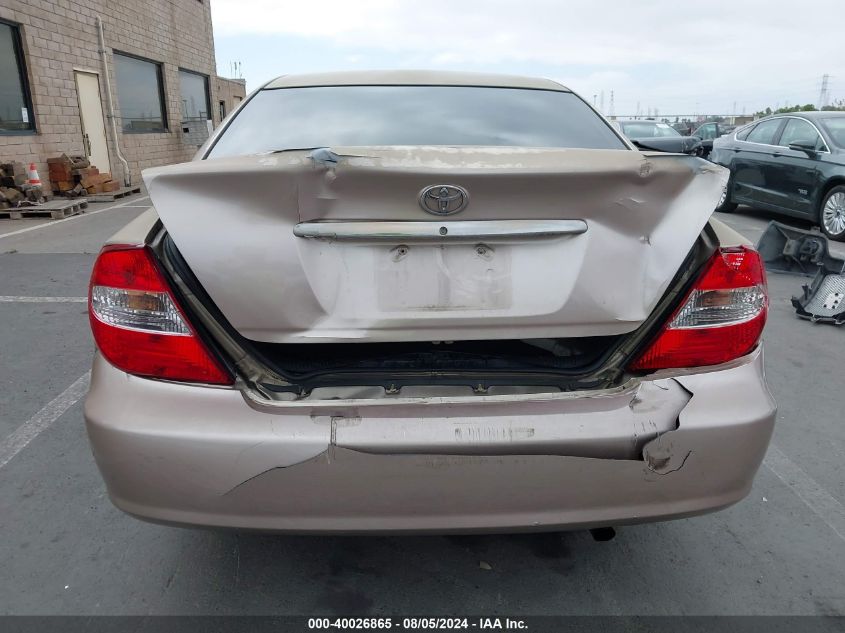 2003 Toyota Camry Le VIN: 4T1BE32K33U166922 Lot: 40026865