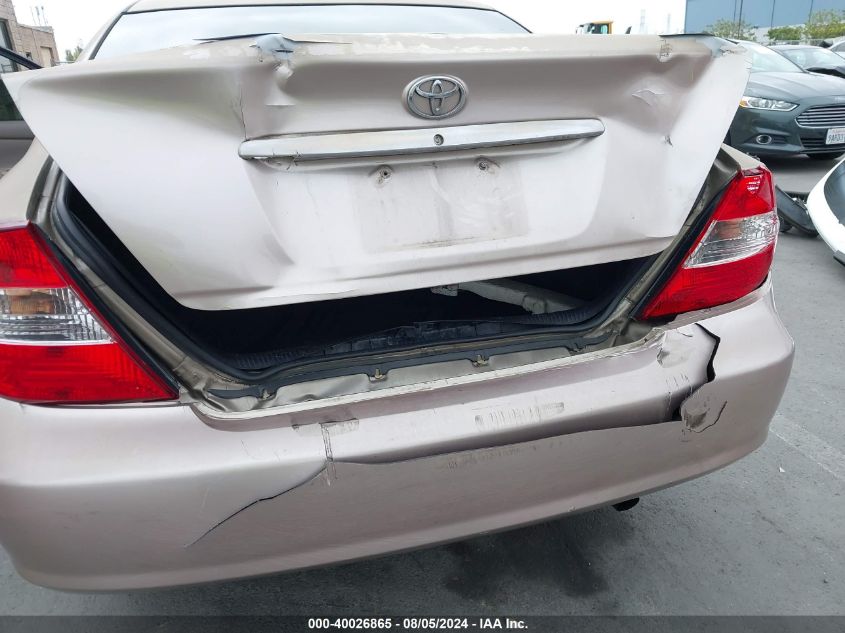 2003 Toyota Camry Le VIN: 4T1BE32K33U166922 Lot: 40026865