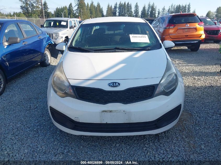 2013 Kia Rio Lx VIN: KNADM4A33D6272905 Lot: 40026899