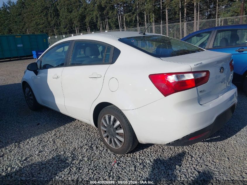 2013 Kia Rio Lx VIN: KNADM4A33D6272905 Lot: 40026899