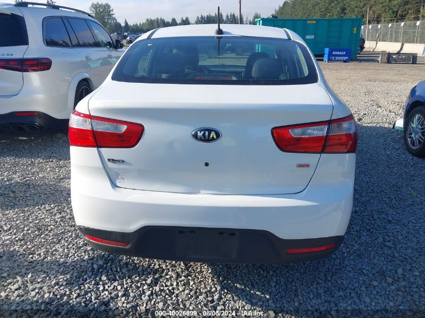 2013 Kia Rio Lx VIN: KNADM4A33D6272905 Lot: 40026899