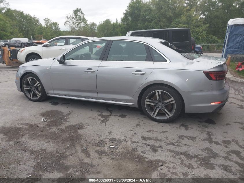 2018 Audi A4 2.0T Premium/2.0T Tech Premium VIN: WAUENAF43JA141466 Lot: 40026931