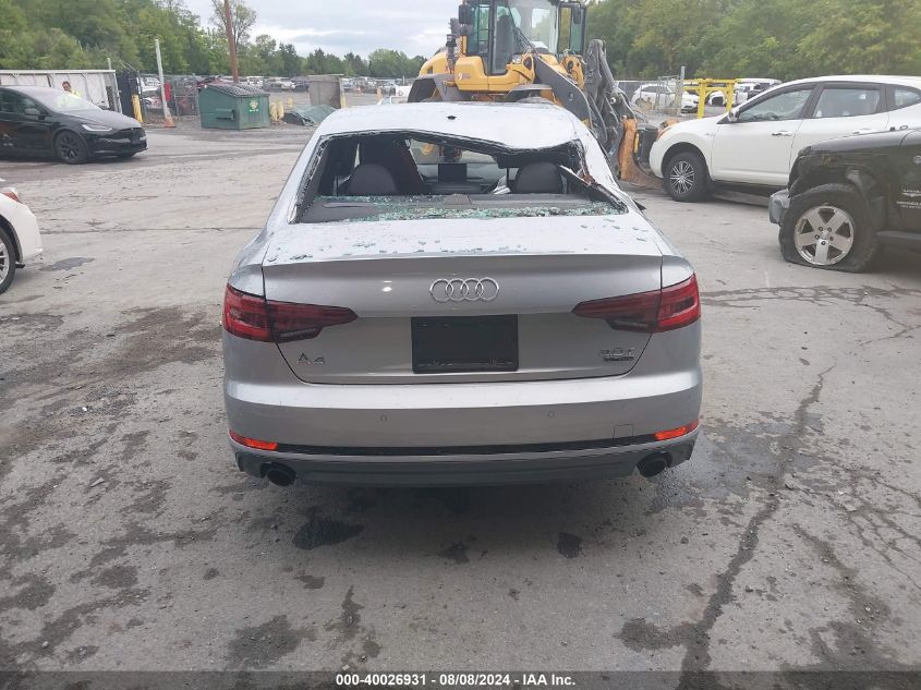 2018 Audi A4 2.0T Premium/2.0T Tech Premium VIN: WAUENAF43JA141466 Lot: 40026931