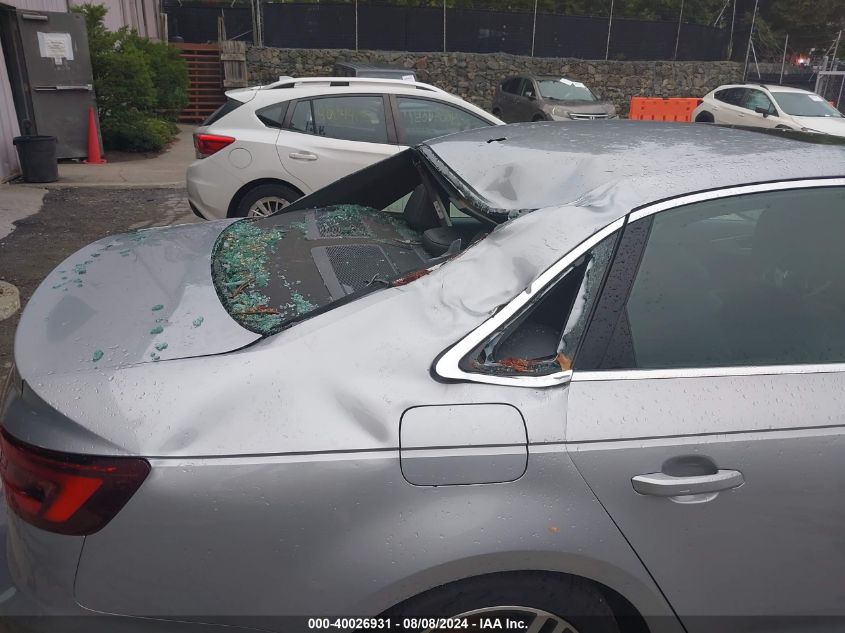 2018 Audi A4 2.0T Premium/2.0T Tech Premium VIN: WAUENAF43JA141466 Lot: 40026931