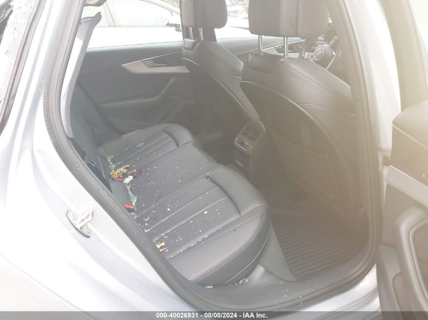 2018 Audi A4 2.0T Premium/2.0T Tech Premium VIN: WAUENAF43JA141466 Lot: 40026931