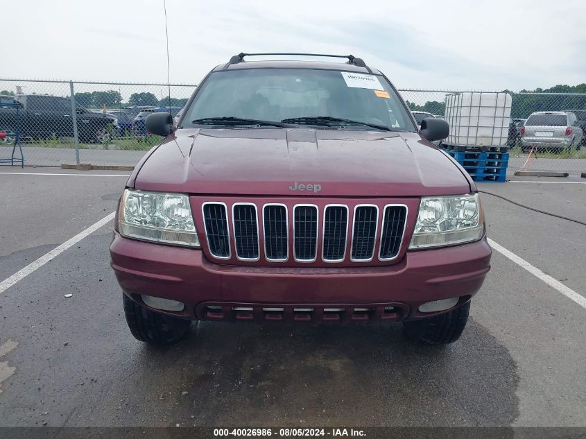 2001 Jeep Grand Cherokee Limited VIN: 1J4GW58S81C612599 Lot: 40026986