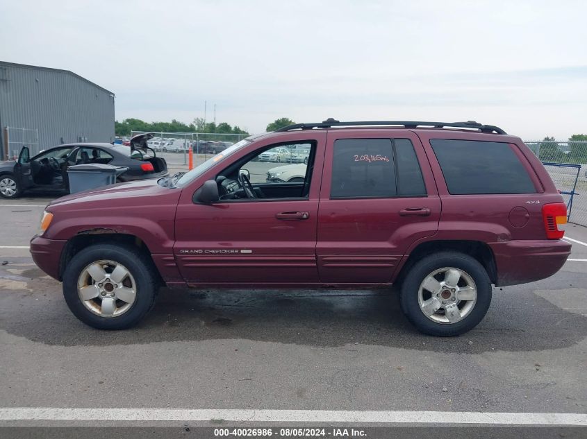 2001 Jeep Grand Cherokee Limited VIN: 1J4GW58S81C612599 Lot: 40026986