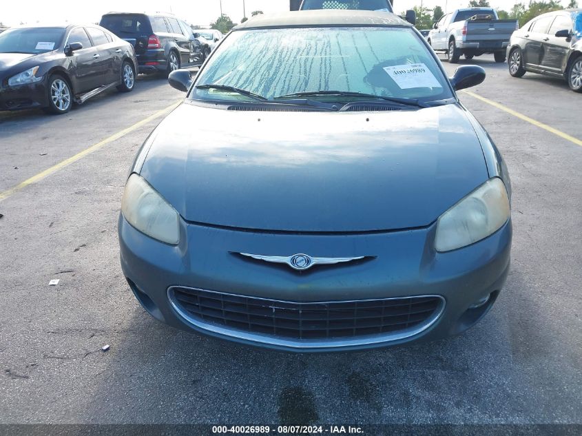 2002 Chrysler Sebring Lxi VIN: 1C3EL55R42N319428 Lot: 40026989