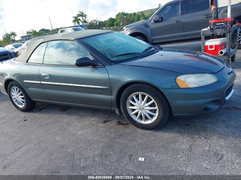 2002 Chrysler Sebring Lxi VIN: 1C3EL55R42N319428 Lot: 40026989