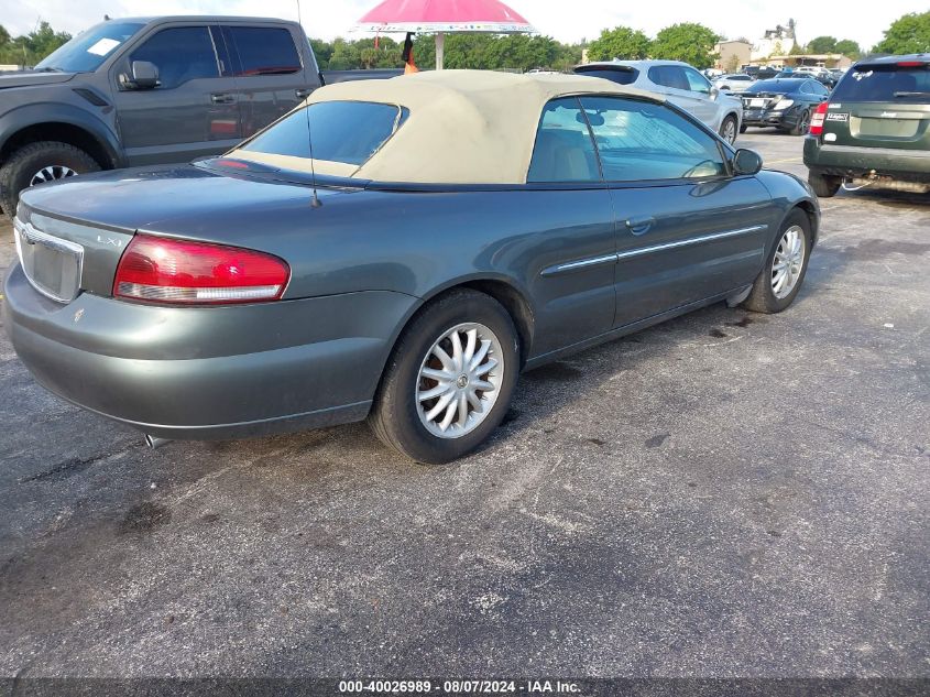 2002 Chrysler Sebring Lxi VIN: 1C3EL55R42N319428 Lot: 40026989