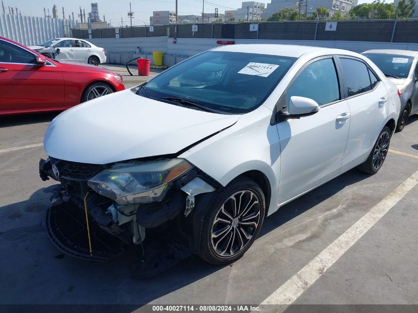 2016 Toyota Corolla L/Le/Le Pls/Prm/S/S Pls VIN: 5YFBURHE8GP444731 Lot: 40027114