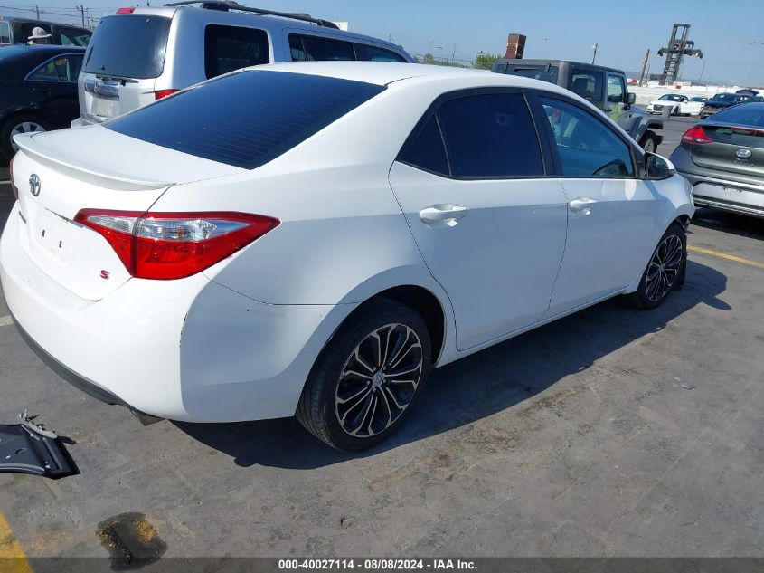 2016 Toyota Corolla L/Le/Le Pls/Prm/S/S Pls VIN: 5YFBURHE8GP444731 Lot: 40027114