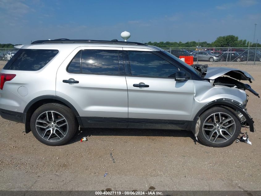 2018 Ford Explorer Sport VIN: 1FM5K8GTXJGA86064 Lot: 40027119