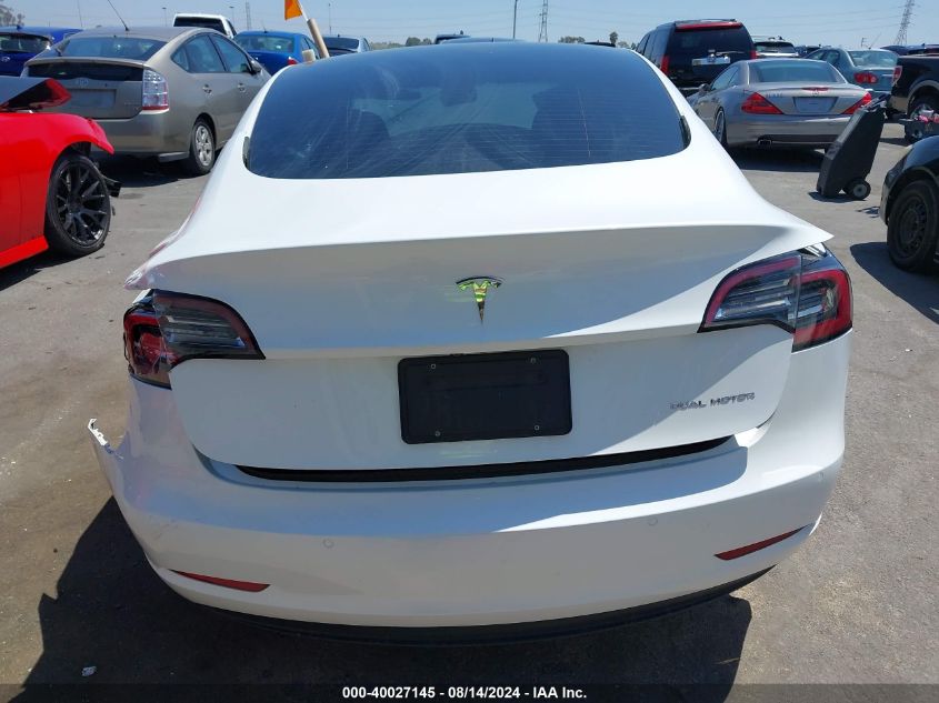 2022 Tesla Model 3 Long Range Dual Motor All-Wheel Drive VIN: 5YJ3E1EB2NF239606 Lot: 40027145