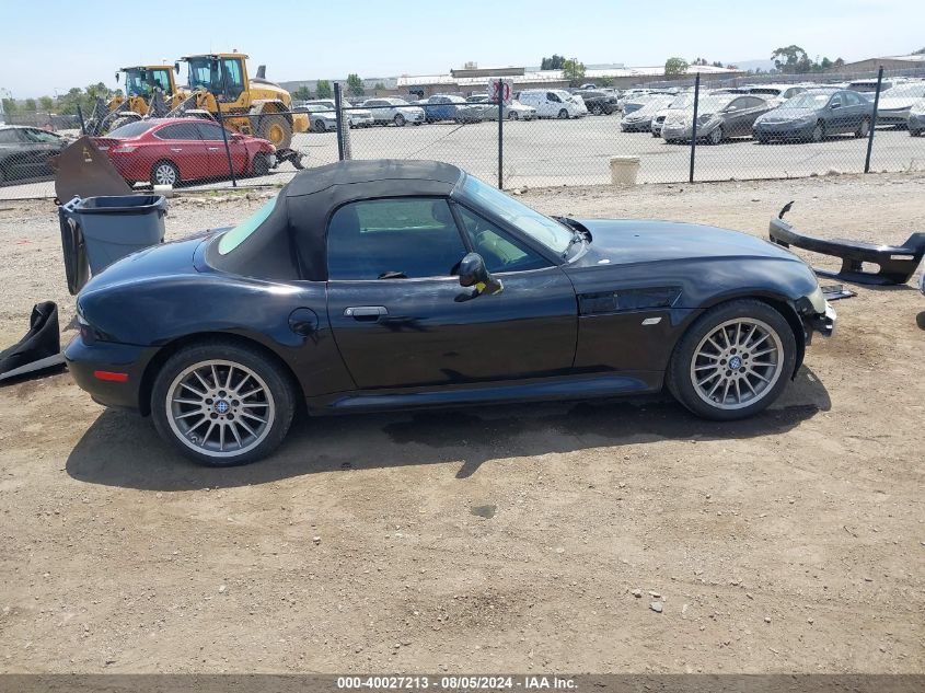 2001 BMW Z3 3.0I VIN: WBACN53481LL47597 Lot: 40027213