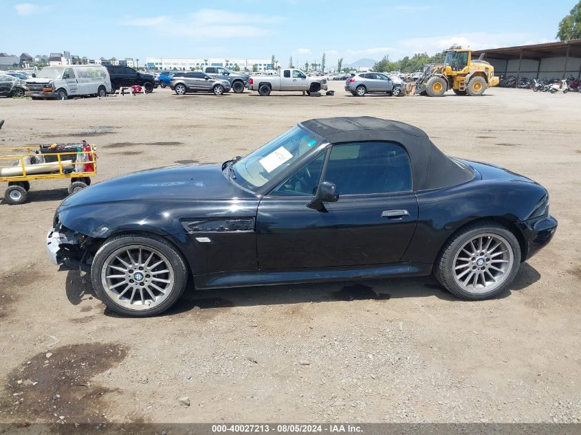 2001 BMW Z3 3.0I VIN: WBACN53481LL47597 Lot: 40027213