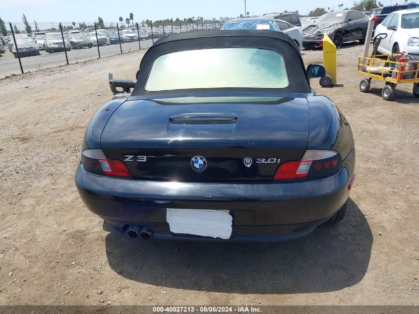 2001 BMW Z3 3.0I VIN: WBACN53481LL47597 Lot: 40027213