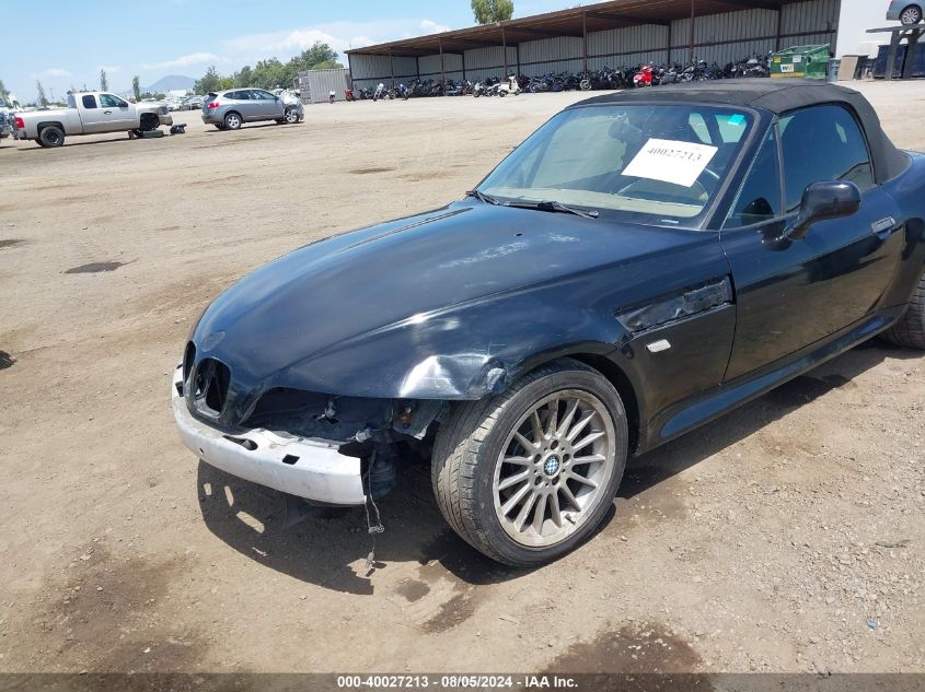 2001 BMW Z3 3.0I VIN: WBACN53481LL47597 Lot: 40027213