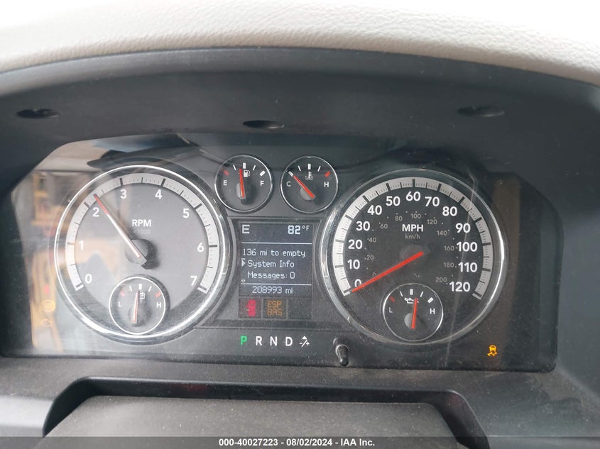 2009 Dodge Ram 1500 Slt/Sport/Trx VIN: 1D3HV13P79S779800 Lot: 40027223