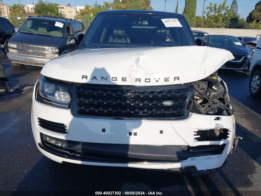 2015 Land Rover Range Rover 5.0L V8 Supercharged VIN: SALGS3TF6FA210754 Lot: 40027302