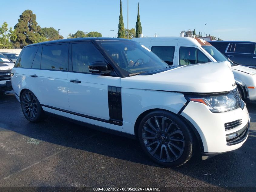 2015 Land Rover Range Rover 5.0L V8 Supercharged VIN: SALGS3TF6FA210754 Lot: 40027302