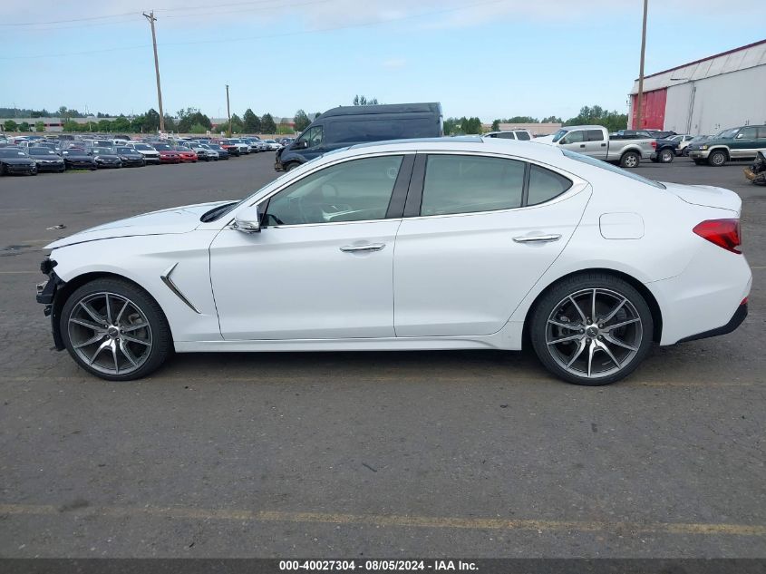 2019 Genesis G70 2.0T Advanced VIN: KMTG44LA0KU034516 Lot: 40027304