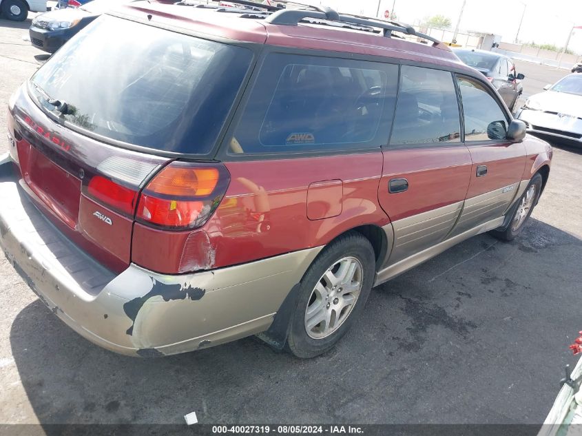 2004 Subaru Outback VIN: 4S3BH675347606539 Lot: 40027319