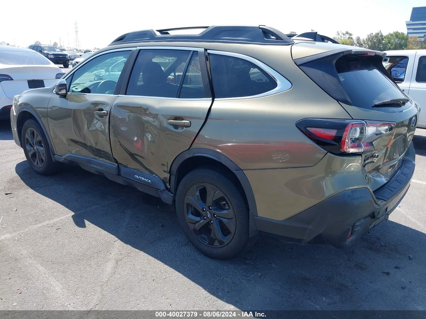 Vin: 4s4btgld0m3219743, lot: 40514588, subaru outback onyx edition xt 20213