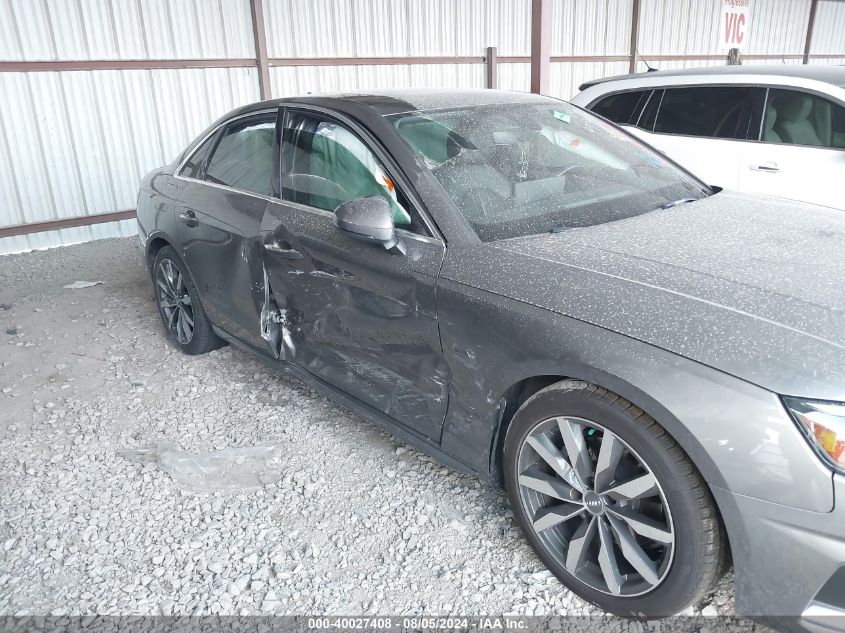 2020 Audi A4 Premium Plus 40 Tfsi Front-Wheel Drive S Tronic VIN: WAUHMAF44LA067140 Lot: 40027408