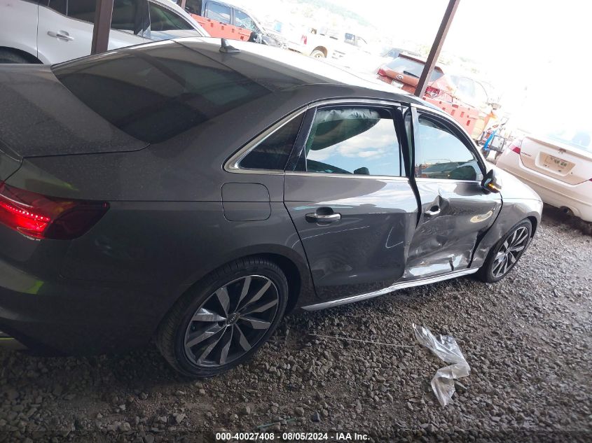 2020 Audi A4 Premium Plus 40 Tfsi Front-Wheel Drive S Tronic VIN: WAUHMAF44LA067140 Lot: 40027408