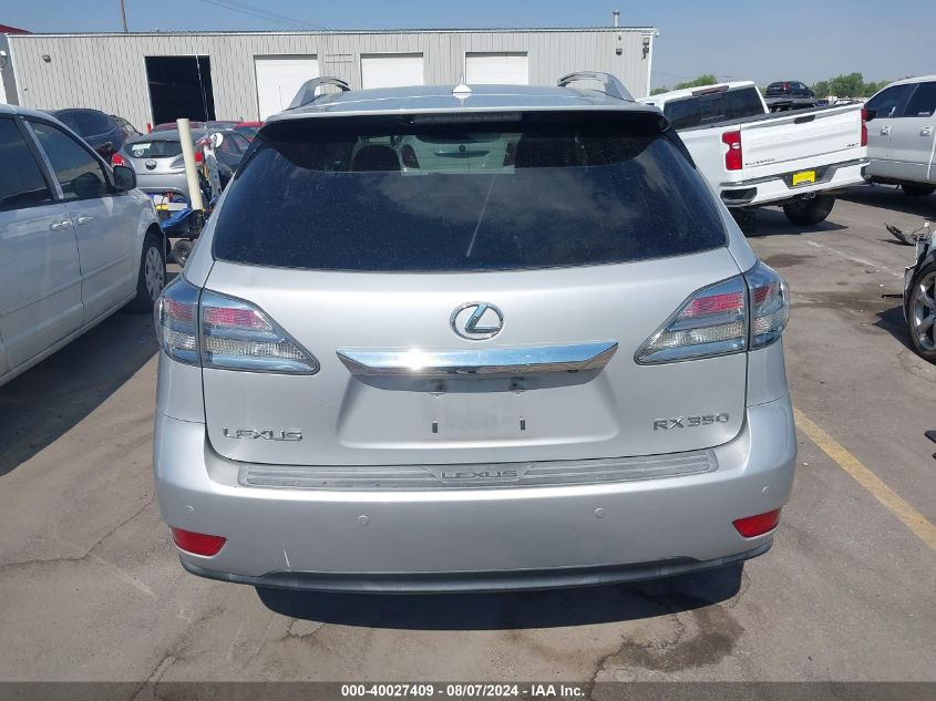 2010 Lexus Rx 350 VIN: 2T2BK1BA7AC077840 Lot: 40027409