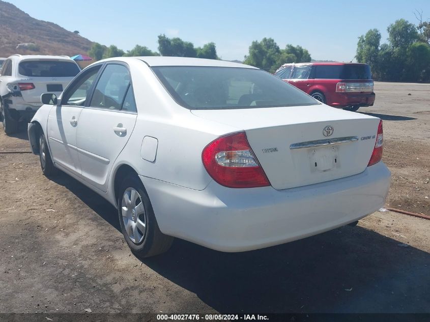 2004 Toyota Camry Le VIN: 4T1BE32K54U362460 Lot: 40027476