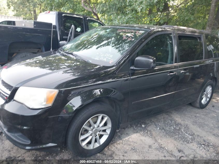 2014 Dodge Grand Caravan Sxt VIN: 2C4RDGCG2ER476955 Lot: 40742286