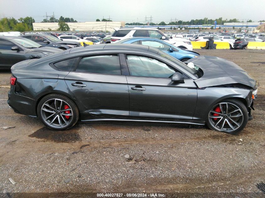 2023 Audi A5 Sportback Premium Plus 45 Tfsi S Line Quattro S Tronic VIN: WAUFACF51PA023137 Lot: 40027527