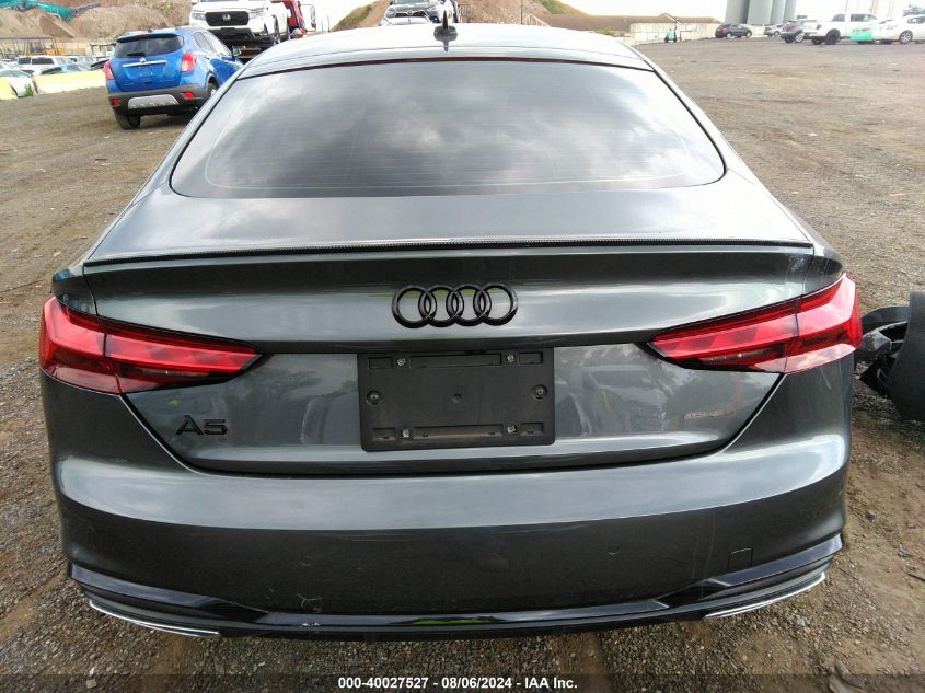 2023 Audi A5 Sportback Premium Plus 45 Tfsi S Line Quattro S Tronic VIN: WAUFACF51PA023137 Lot: 40027527