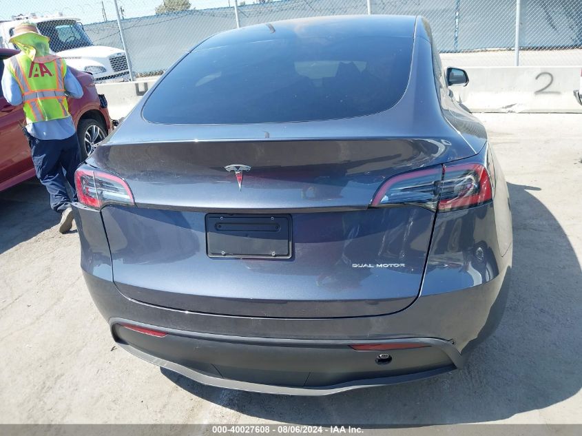 2023 Tesla Model Y Awd/Long Range Dual Motor All-Wheel Drive VIN: 7SAYGDEE8PF886481 Lot: 40027608