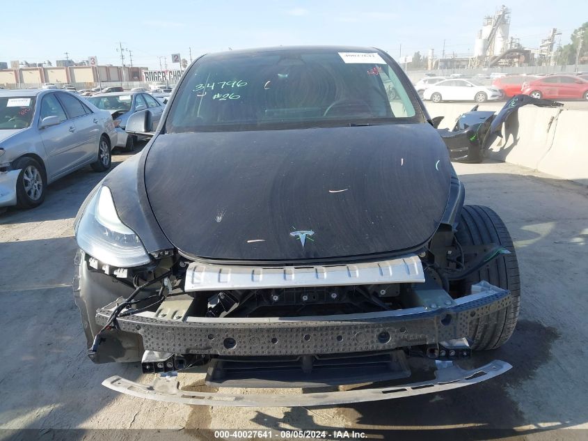 2022 Tesla Model Y Performance Dual Motor All-Wheel Drive VIN: 7SAYGDEF0NF381640 Lot: 40027641