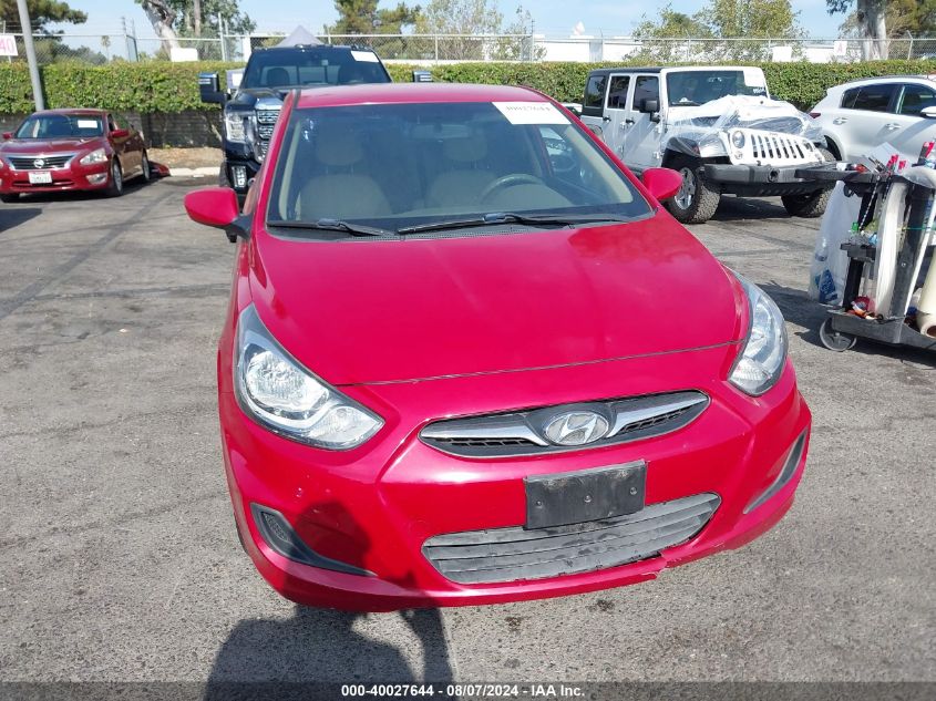 2012 Hyundai Accent Gls VIN: KMHCT4AE8CU076385 Lot: 40027644