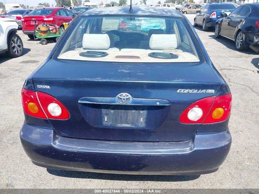 2004 Toyota Corolla Le VIN: JTDBR32E842048381 Lot: 40027646