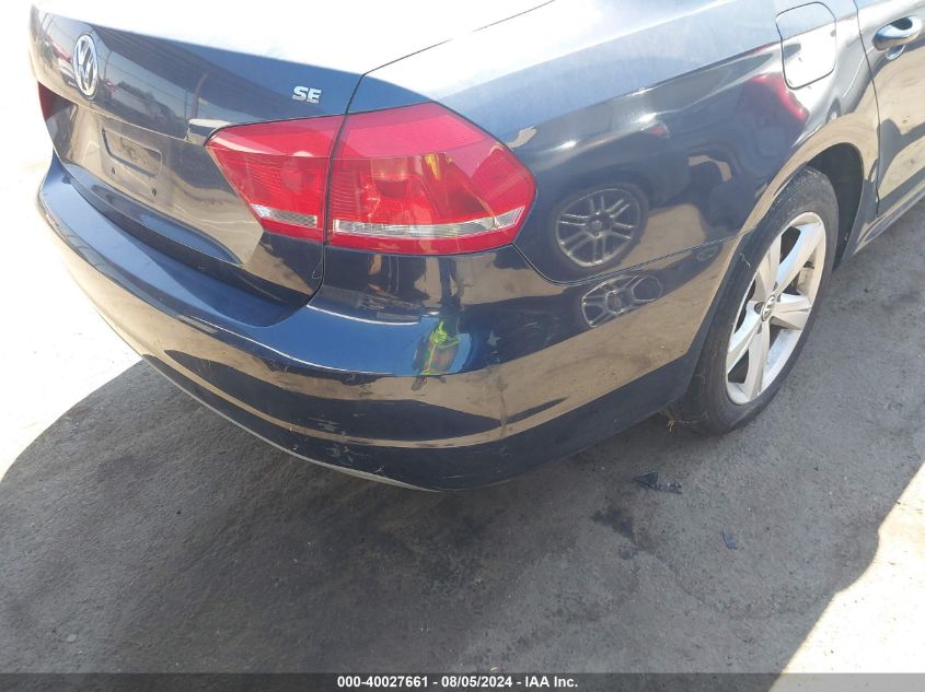 2012 Volkswagen Passat 2.5L Se VIN: 1VWBP7A34CC043889 Lot: 40027661