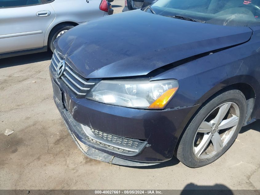 2012 Volkswagen Passat 2.5L Se VIN: 1VWBP7A34CC043889 Lot: 40027661