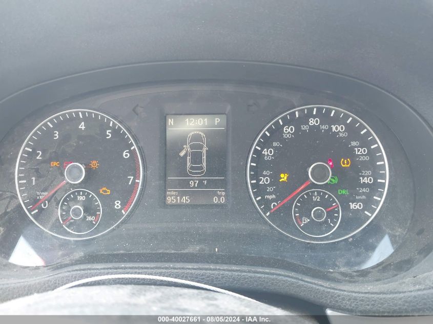 2012 Volkswagen Passat 2.5L Se VIN: 1VWBP7A34CC043889 Lot: 40027661