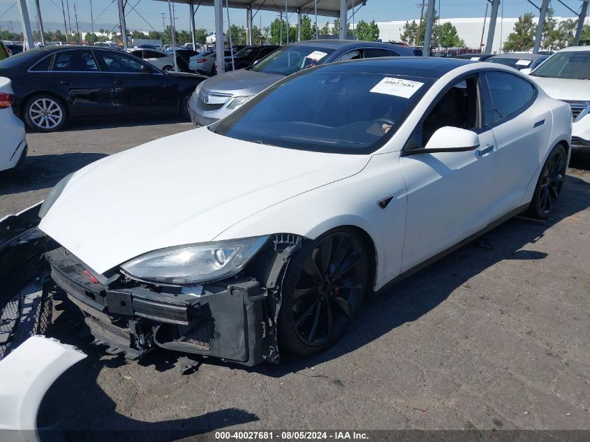 VIN 5YJSA1H23EFP62779 2014 Tesla Model S, P85D no.2