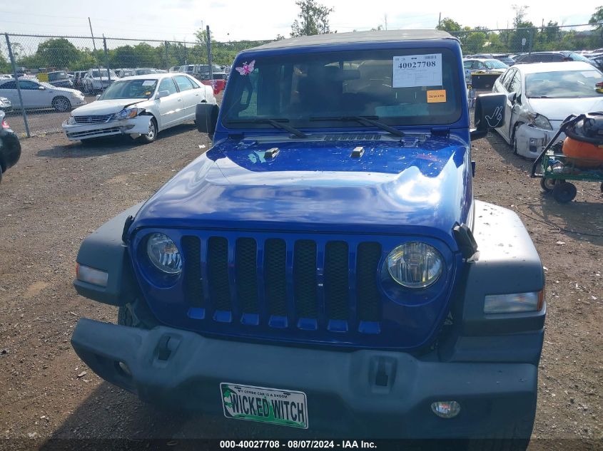 2018 Jeep Wrangler Unlimited Sport S 4X4 VIN: 1C4HJXDG5JW322258 Lot: 40027708