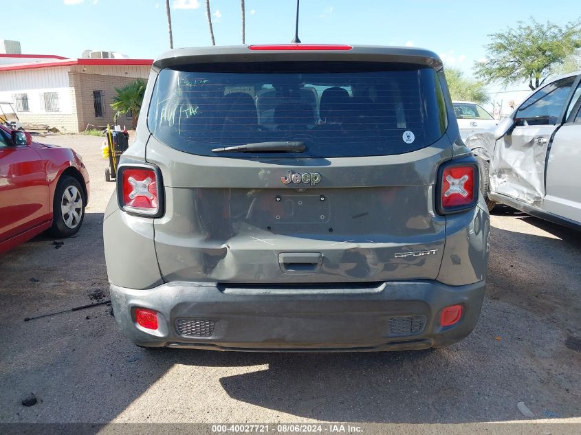 2020 Jeep Renegade Sport Fwd VIN: ZACNJAAB9LPL22141 Lot: 40027721