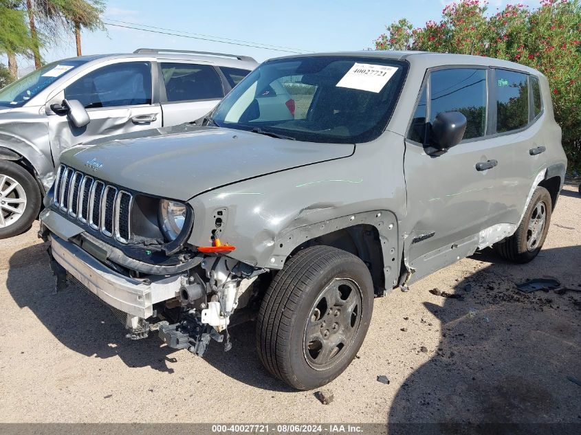 2020 Jeep Renegade Sport Fwd VIN: ZACNJAAB9LPL22141 Lot: 40027721